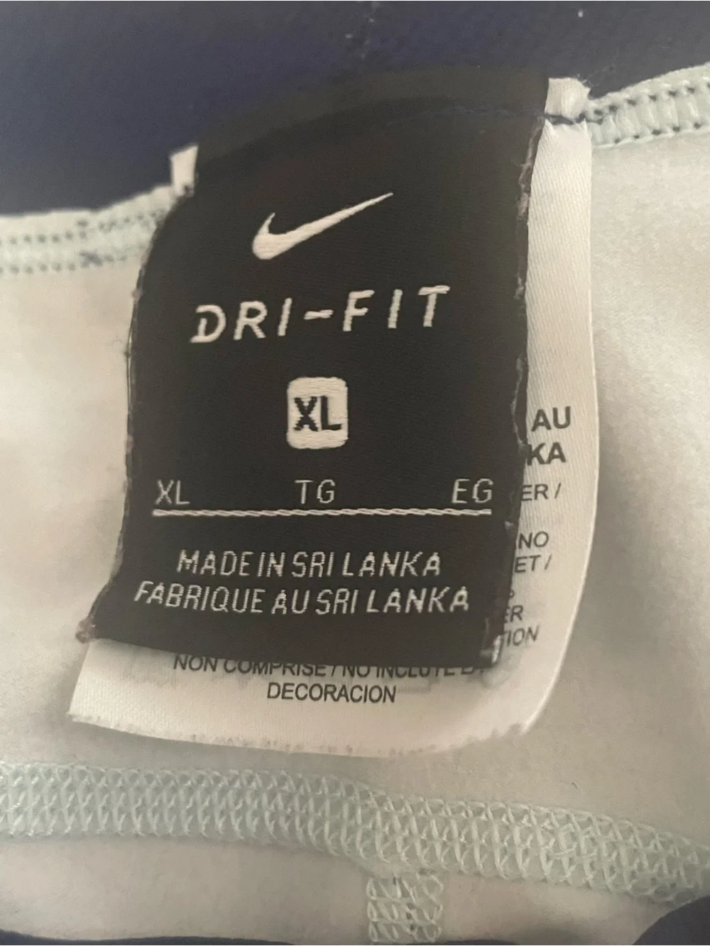 Nike Dry-Fit Blue Gradient Leggings - Athletic Bottoms